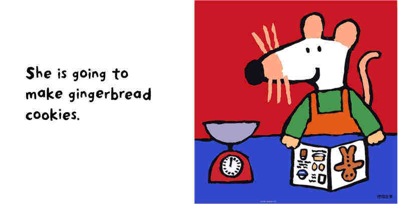 Maisy Makes gingerbread 绘本故事第4页