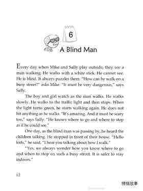 A Blind Man绘本故事第2页