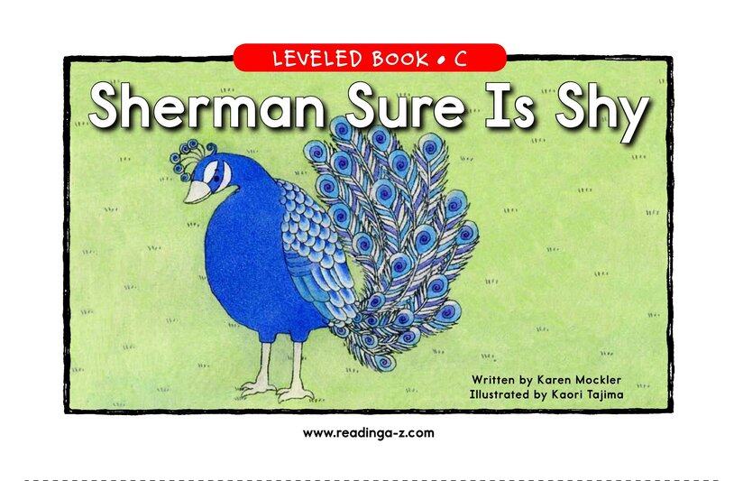 Sherman Sure Is Shy绘本故事第2页