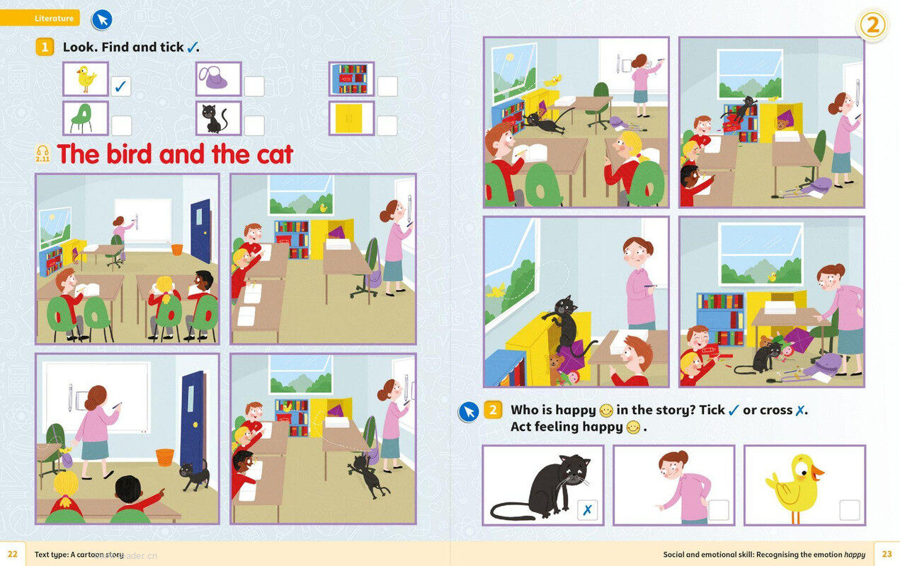 02 At school 绘本故事第4页