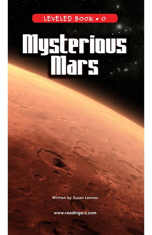 Mysterious Mars绘本故事第2页