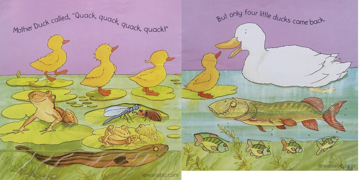 (9周)Five Little Ducks绘本故事第4页