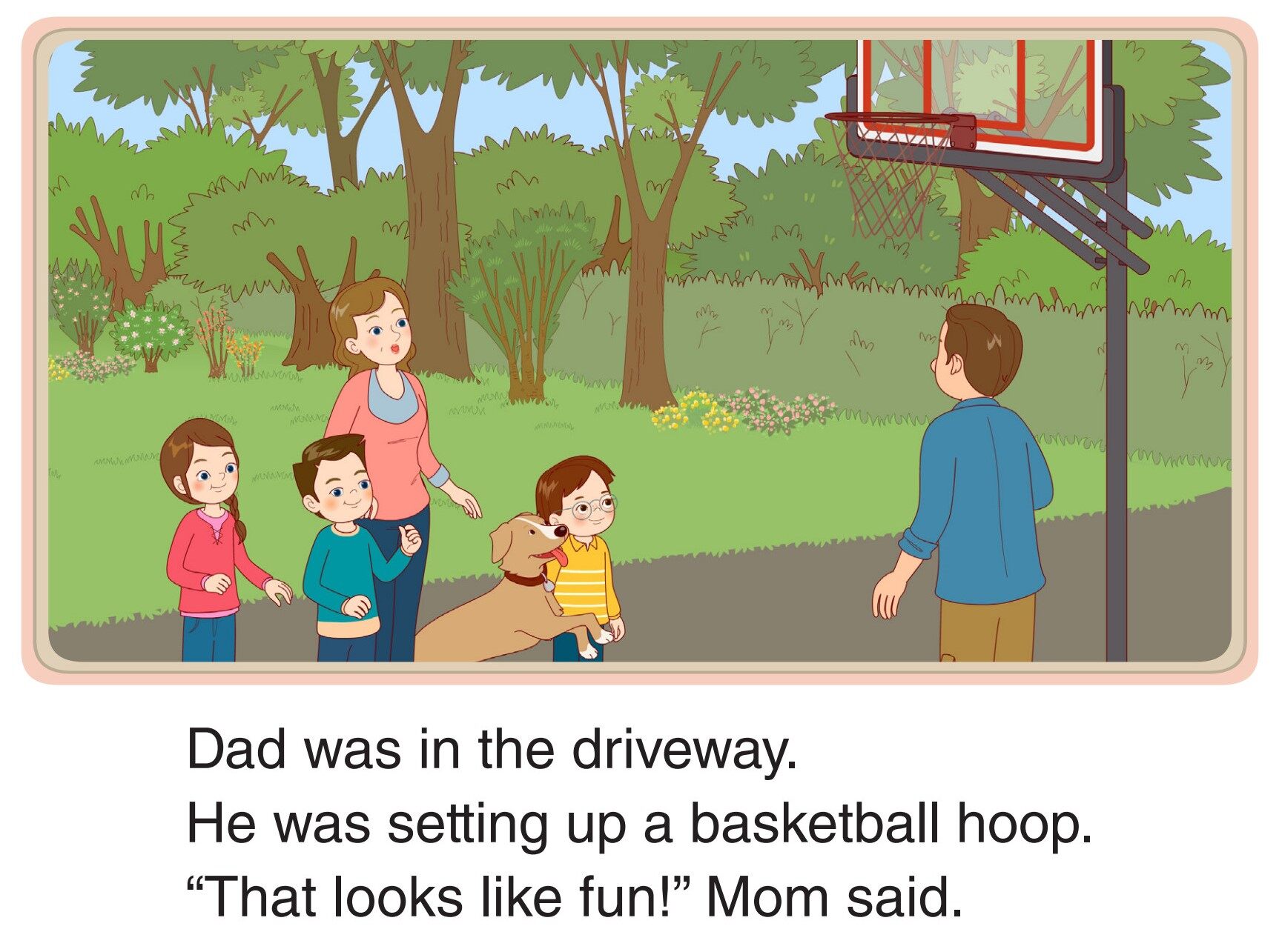 Playing Basketball绘本故事第2页