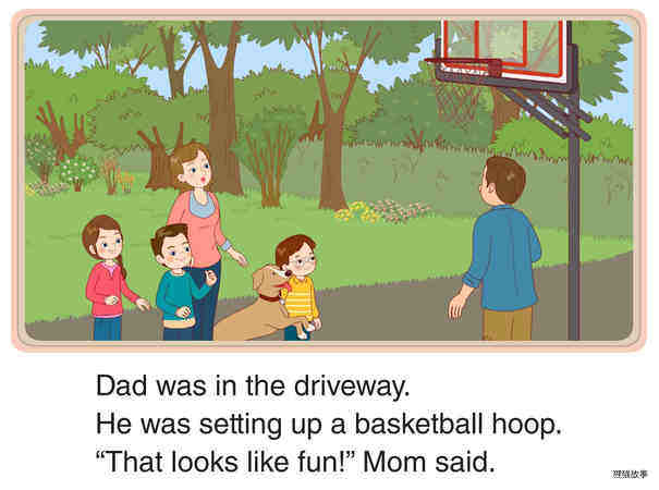Playing Basketball绘本故事第2页