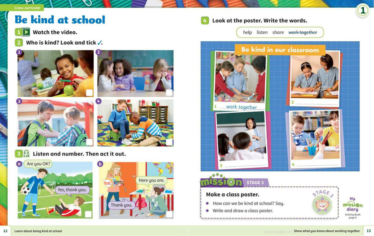 01 Our new school绘本故事第5页