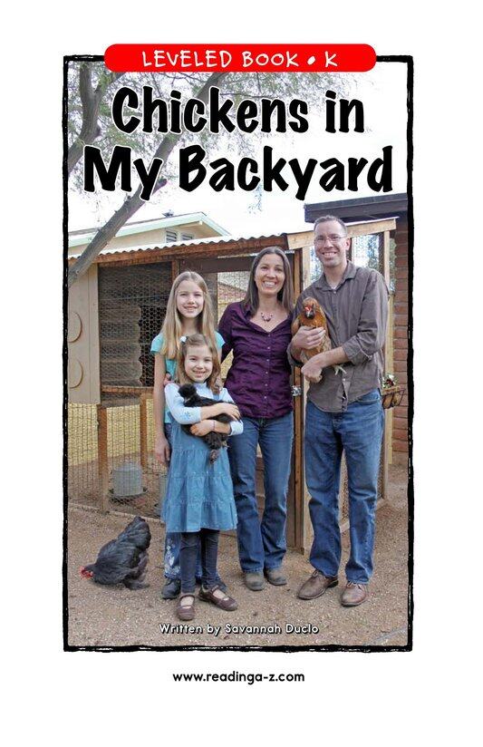 Chickens in My Backyard绘本故事第2页