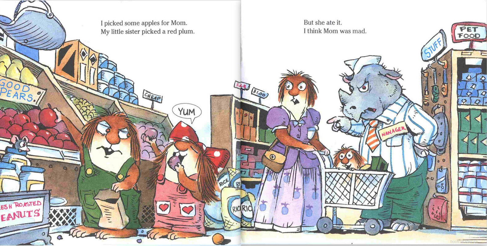 Just Shopping with Mom绘本故事第5页