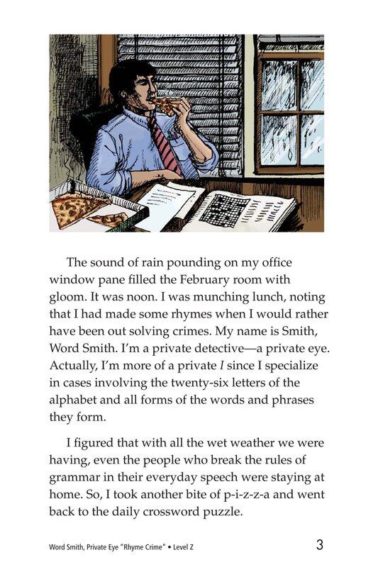 Word Smith,Private I Rhyme Crime绘本故事第3页