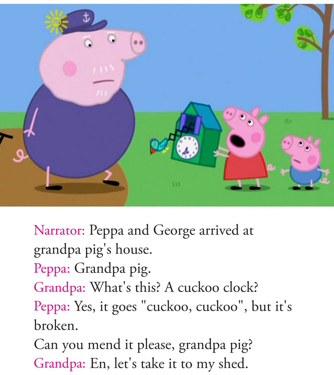 Grandpa pig's computer绘本故事第3页