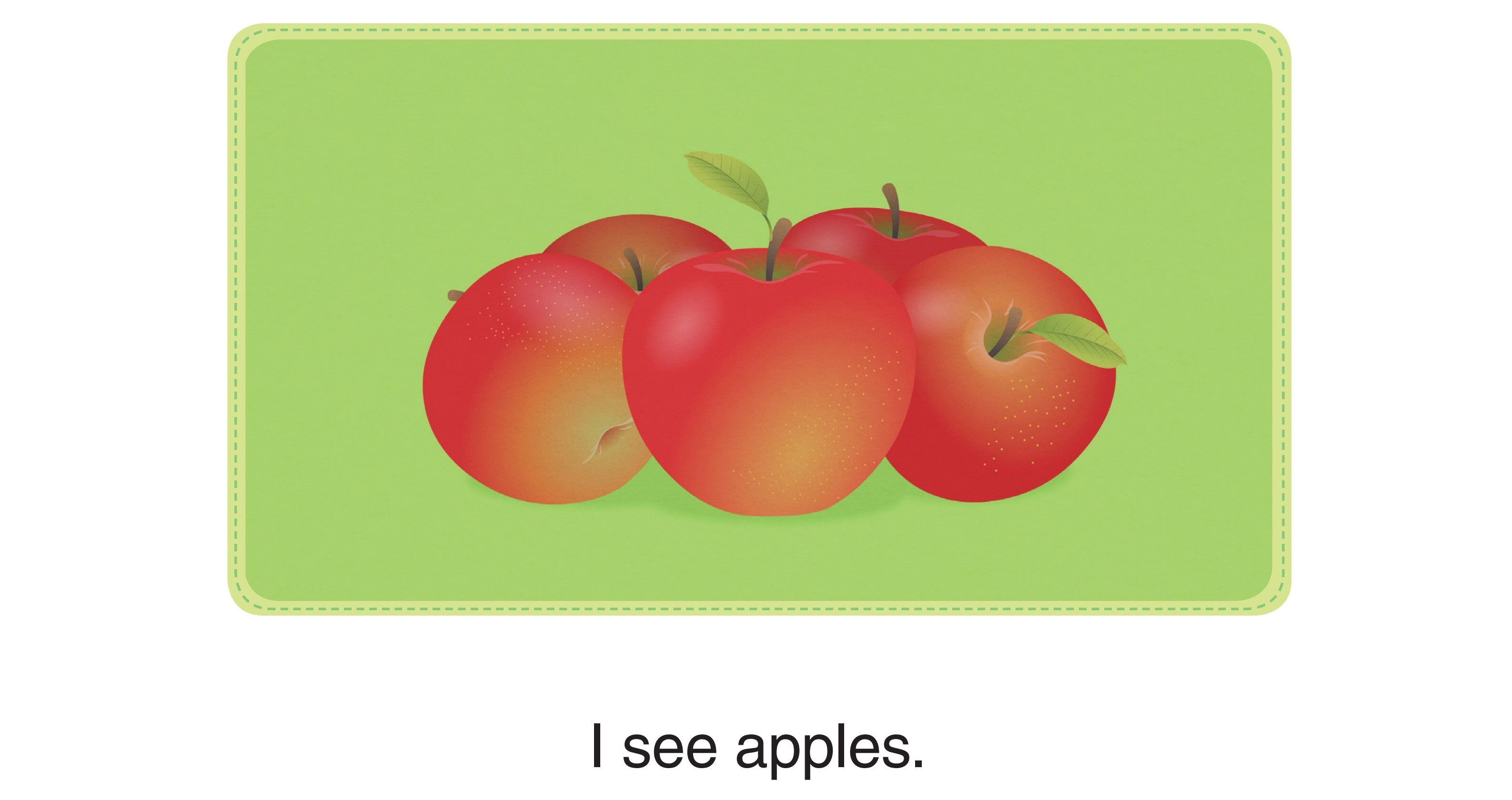 I See Apples绘本故事第2页