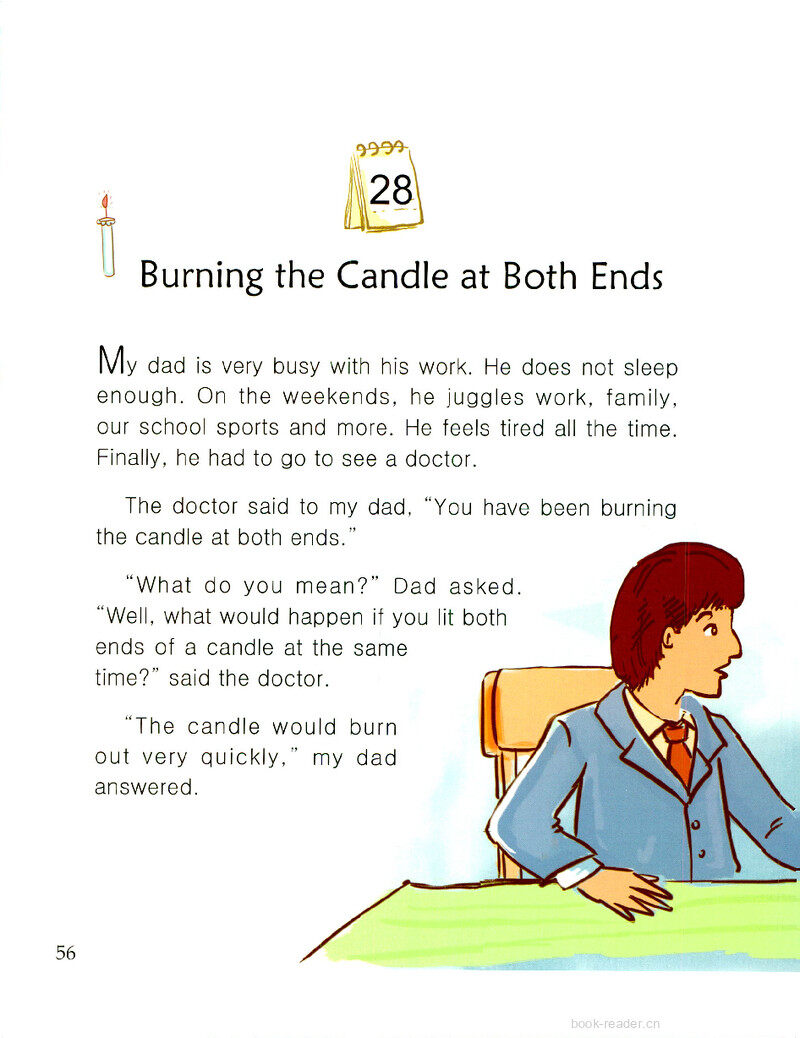 Burning the Candle at Both Ends绘本故事第2页