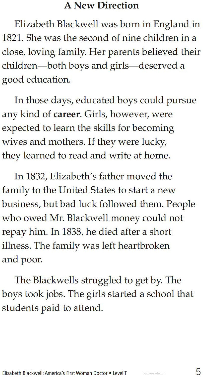 Elizabeth Blackwell America's First Woman Doctor绘本故事第4页