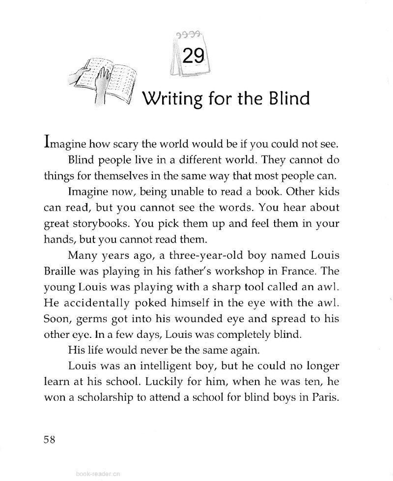 Writing for the Blind绘本故事第2页