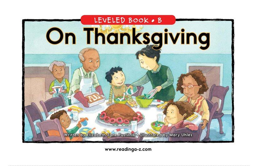 On Thanksgiving绘本故事第2页