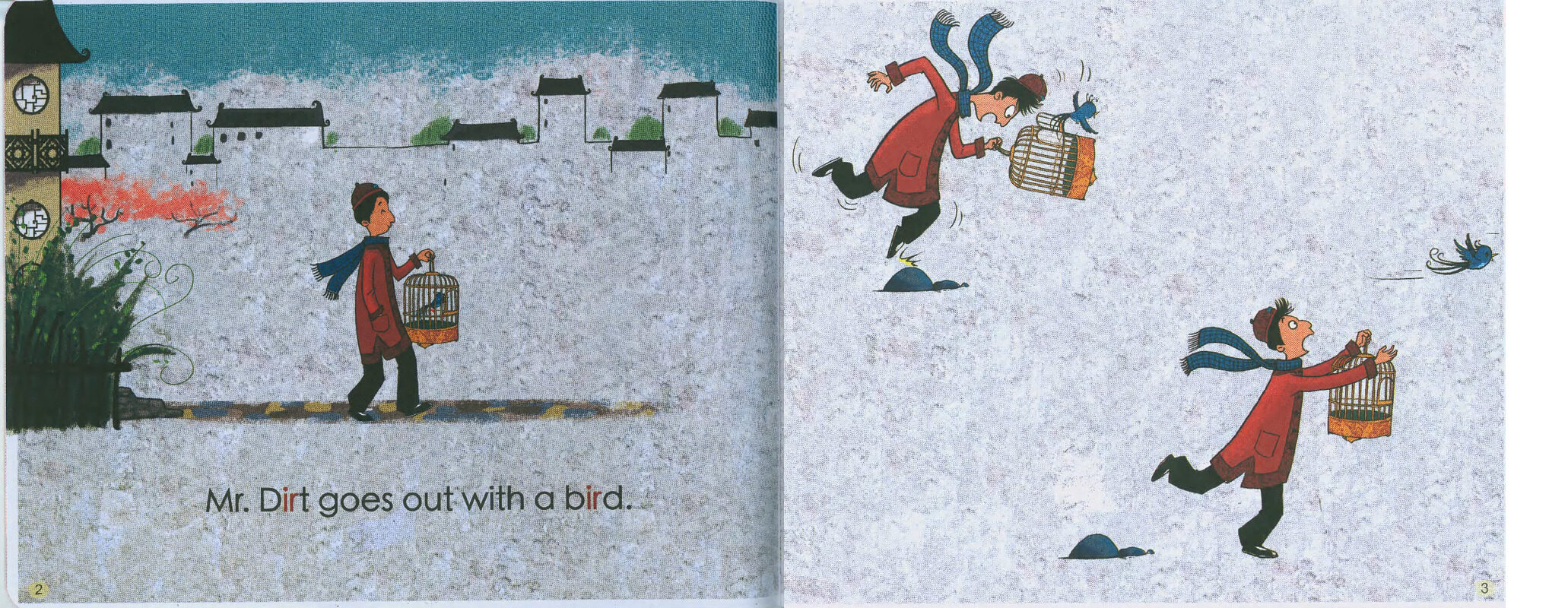 Run after a bird绘本故事第3页