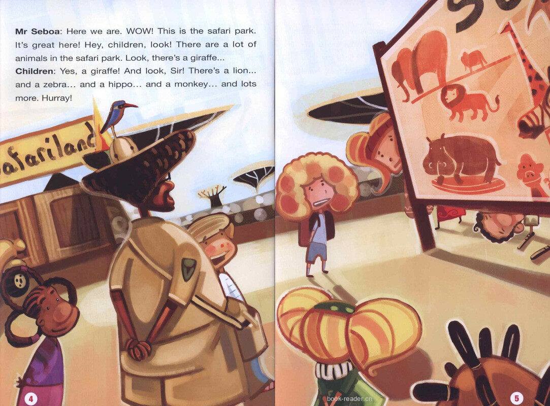 A Trip to the Safari Park绘本故事第4页
