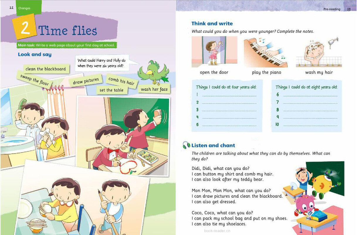 5B Unit 2 Time flies绘本故事第2页