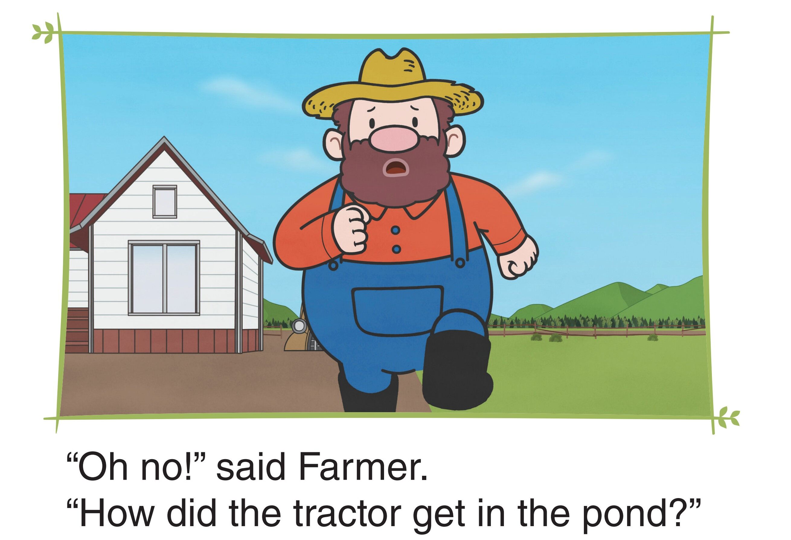 The Tractor is Saved绘本故事第3页