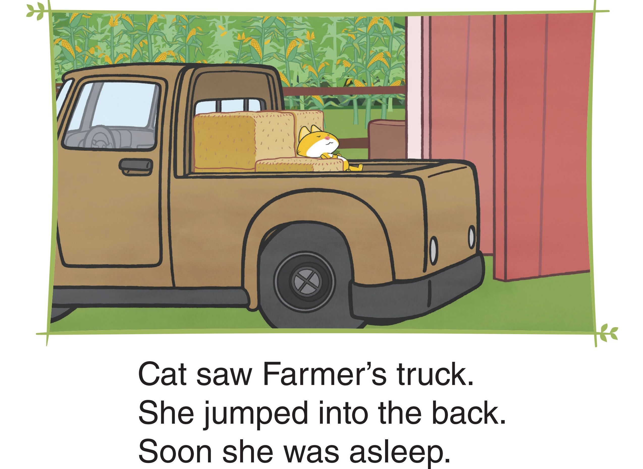 Cat Goes to Town绘本故事第2页