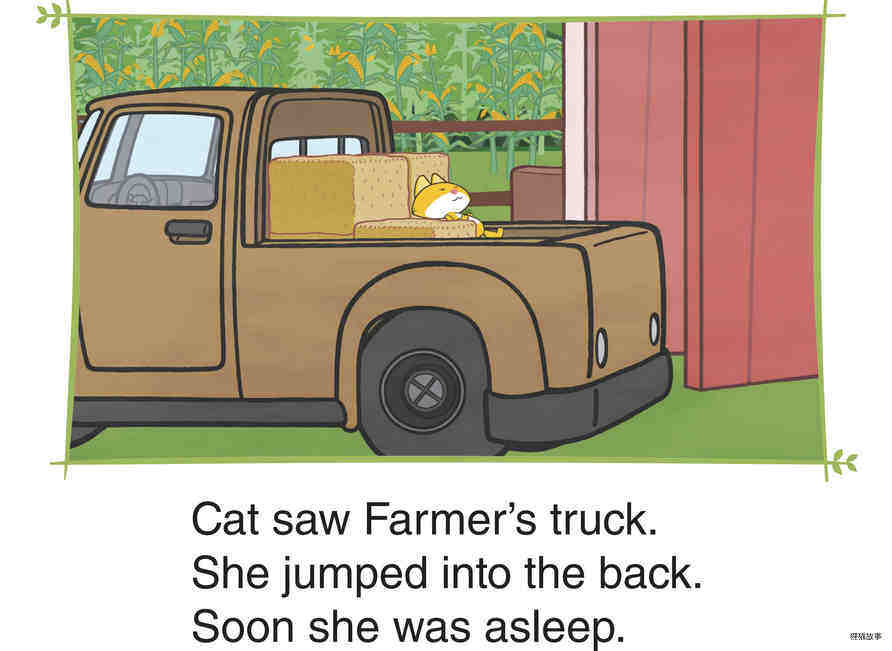 Cat Goes to Town绘本故事第2页