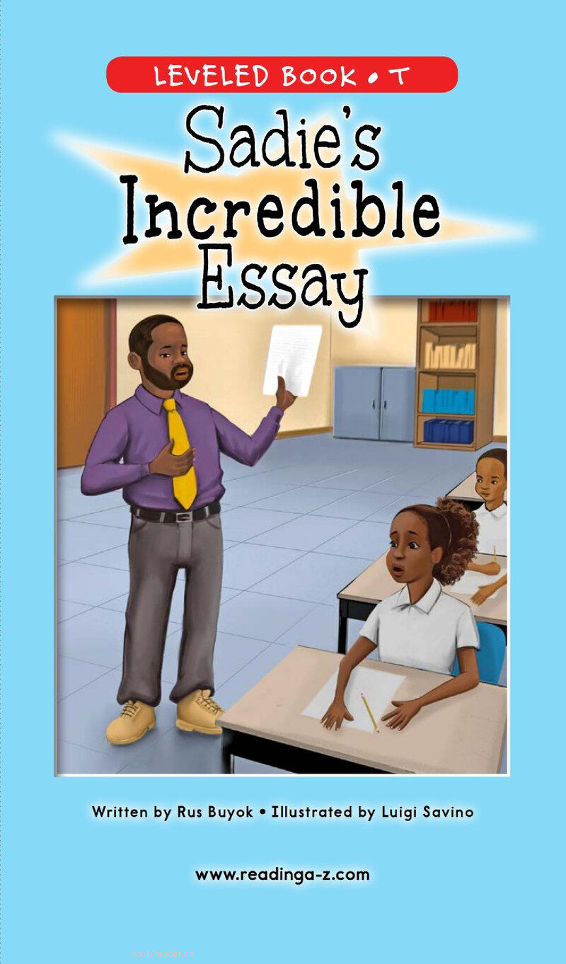 Sadie’s Incredible Essay绘本故事第2页