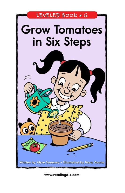 Grow Tomatoes in Six Steps绘本故事第2页