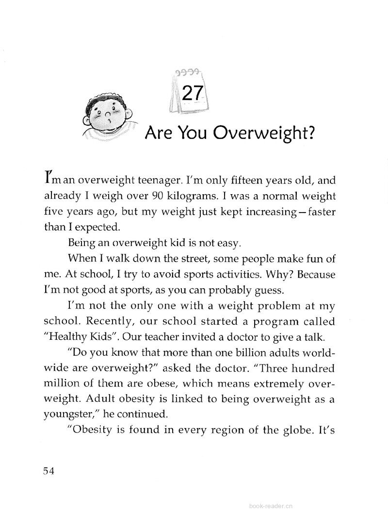 Are You Overweight?绘本故事第2页