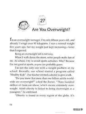 Are You Overweight?绘本故事第2页