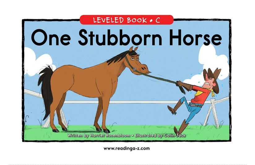 One Stubborn Horse绘本故事第2页
