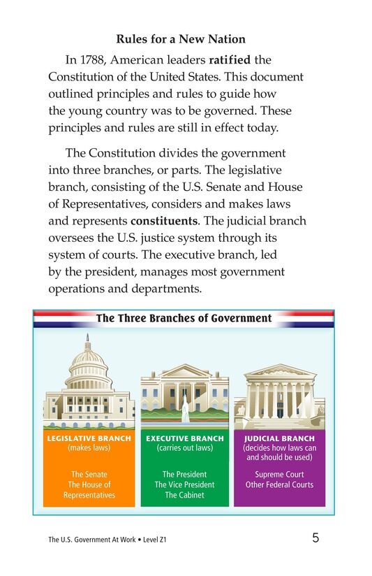 The U.S. Government At Work绘本故事第4页