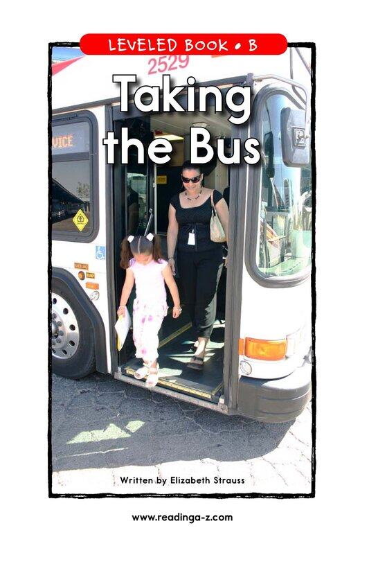 Taking the Bus绘本故事第2页