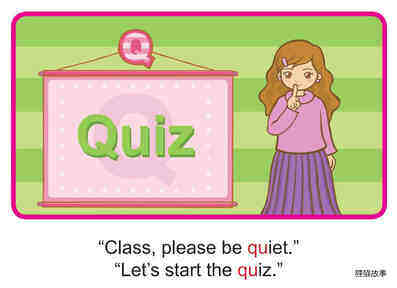 'Q' words -  A Quiz绘本故事第2页