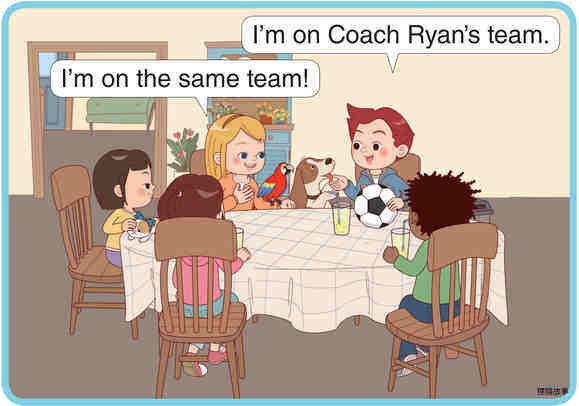 The Soccer Team绘本故事第4页