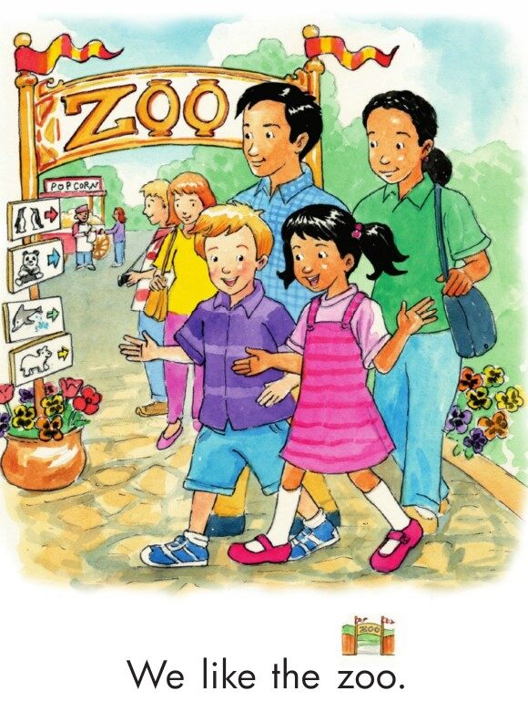 Tam and Sam at the Zoo绘本故事第3页