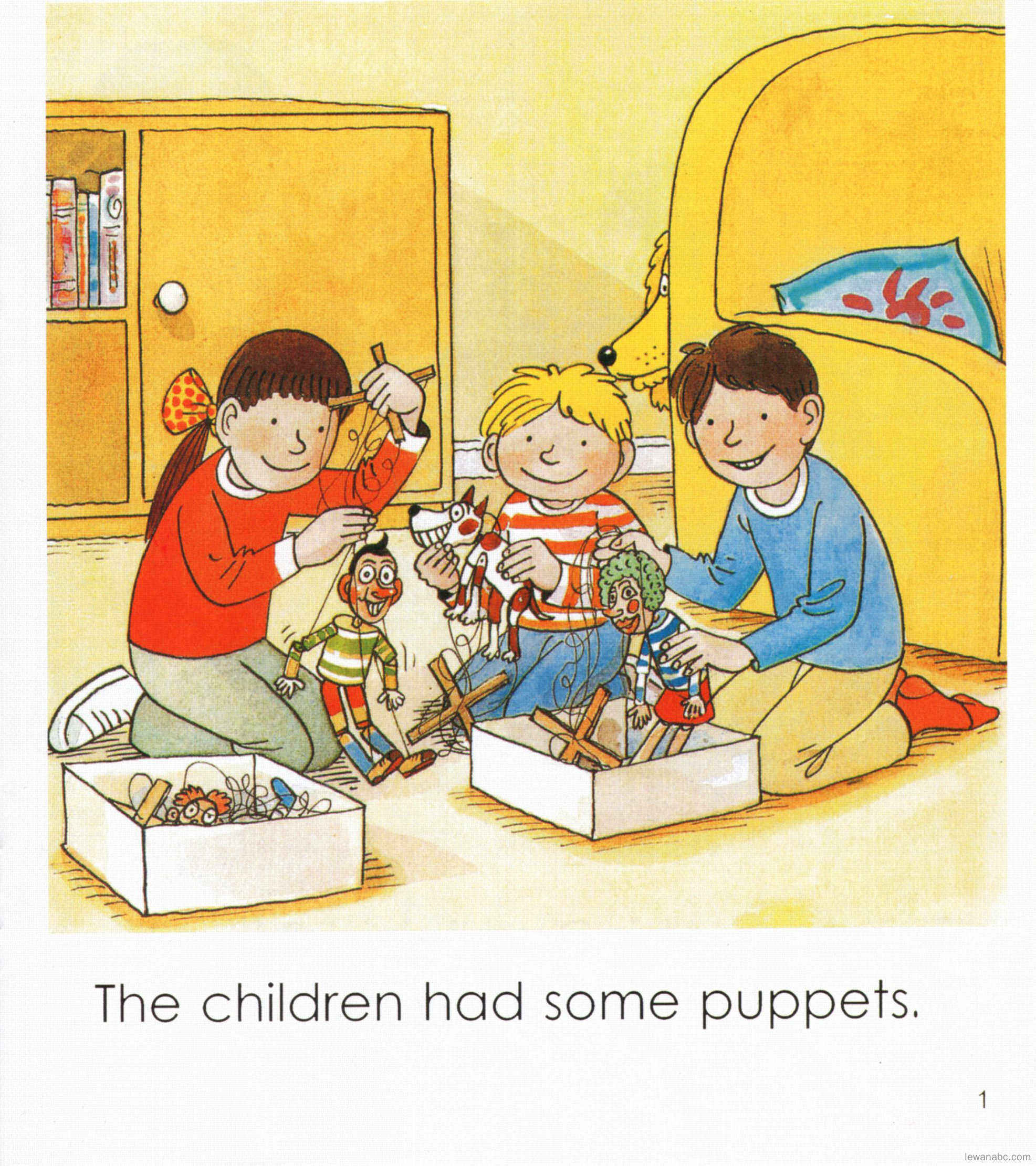 Floppy and the Puppets绘本故事第3页