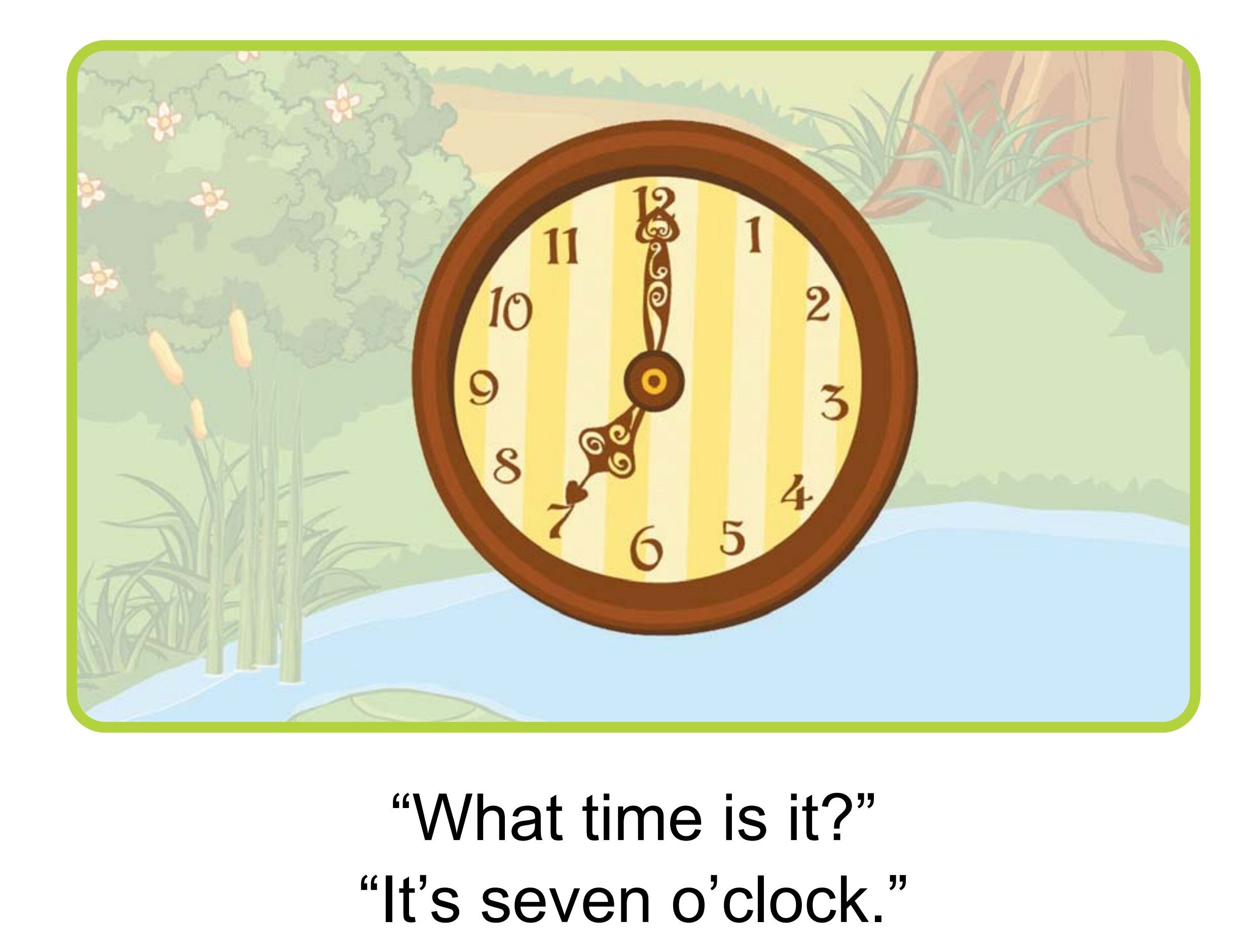 What Time Is It?绘本故事第4页