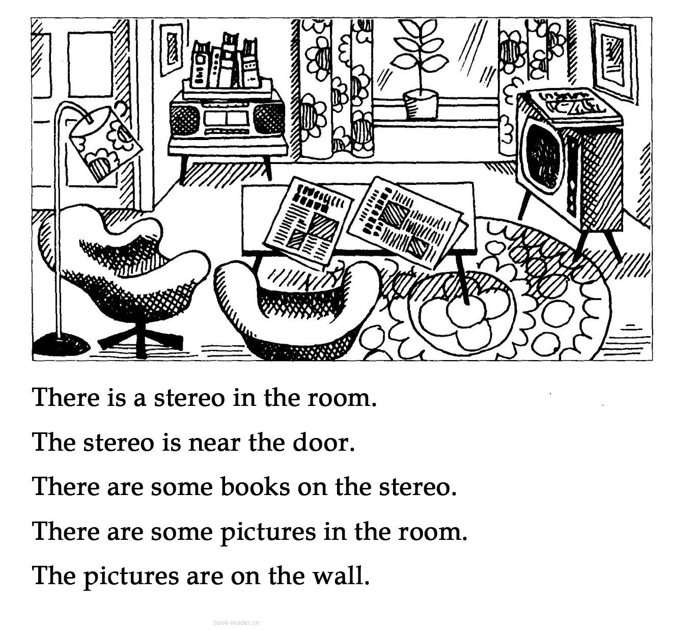 1-027 Mrs. Smith's Living Room绘本故事第4页