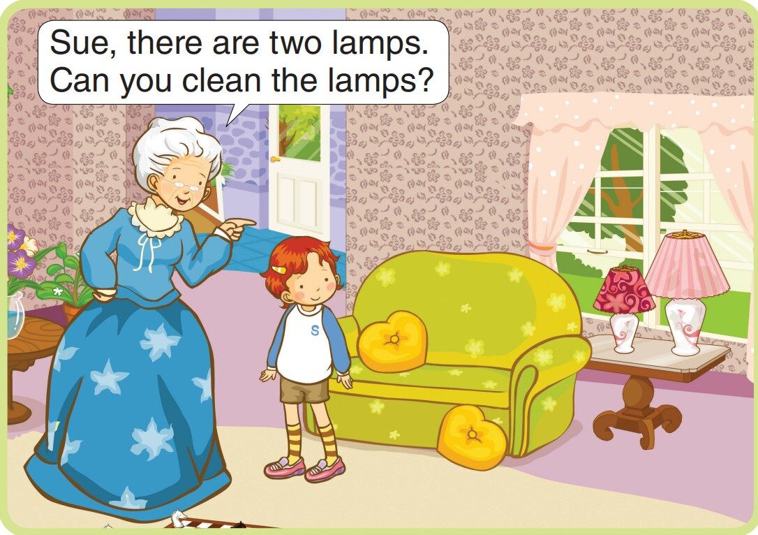 Their Are Two Lamps in the Living Room绘本故事第3页