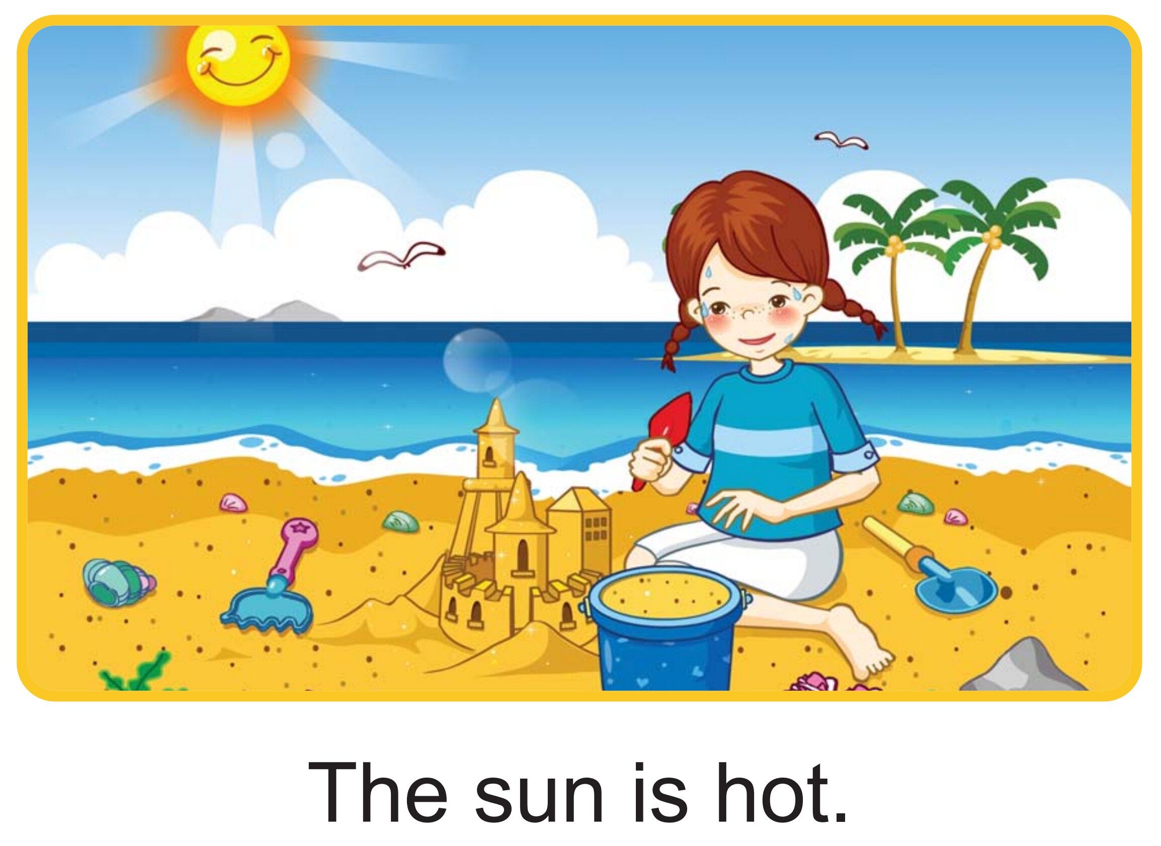 At the Beach绘本故事第3页