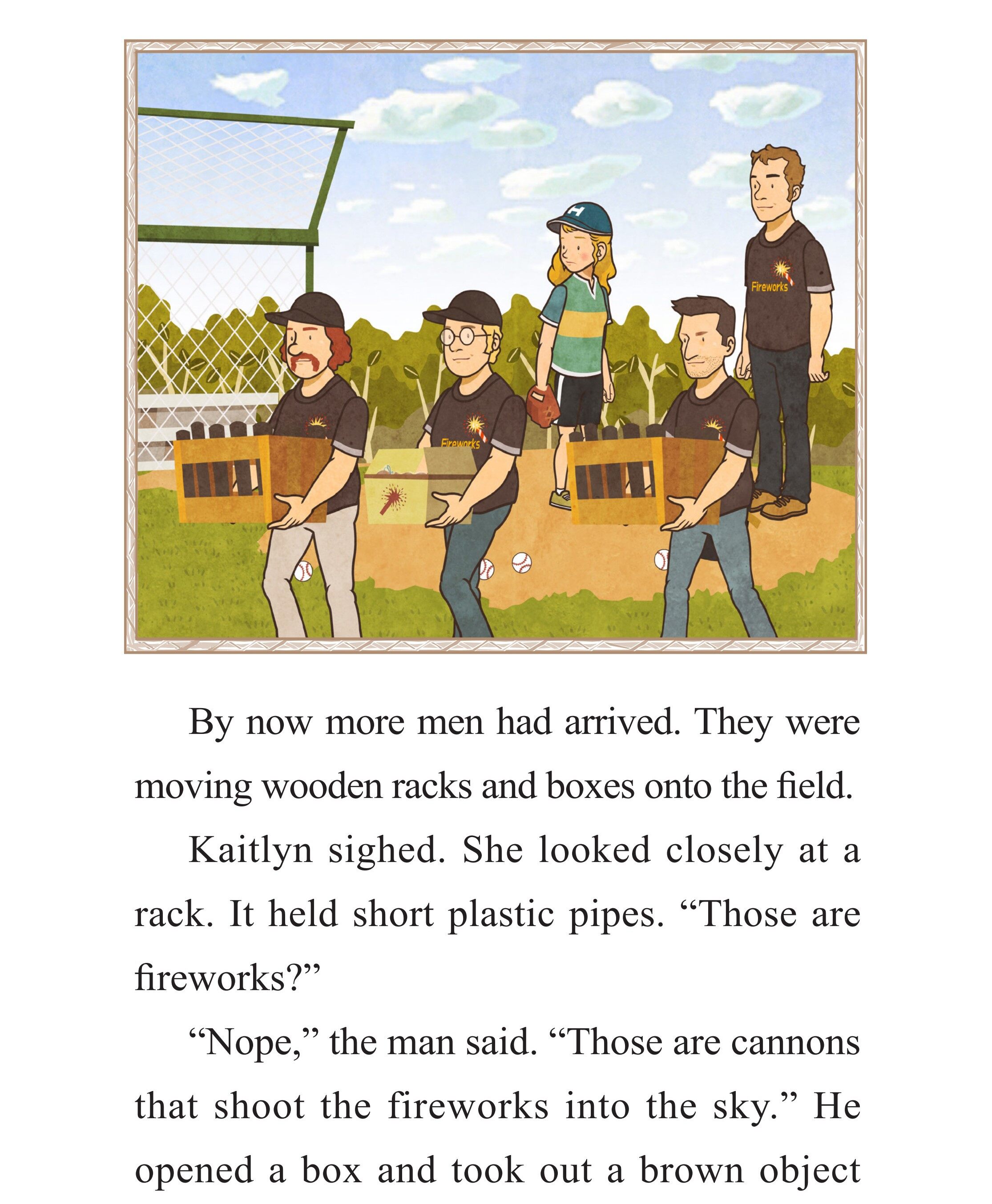 Fireworks on the Field绘本故事第4页