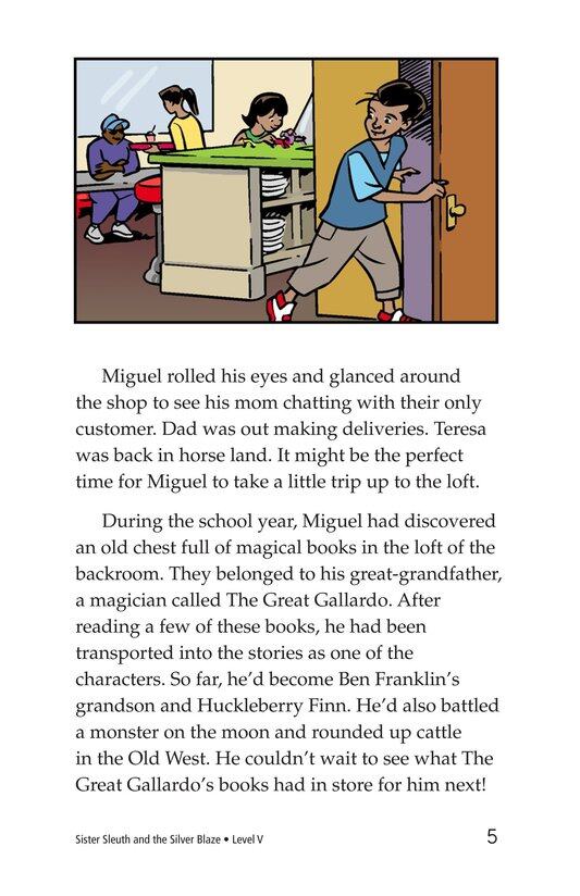 Sister Sleuth and the Silver Blaze绘本故事第4页