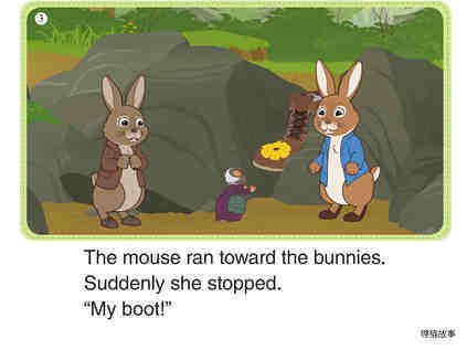 Peter and Benjamin Find a Boot 4-A Happy Mouse绘本故事第5页