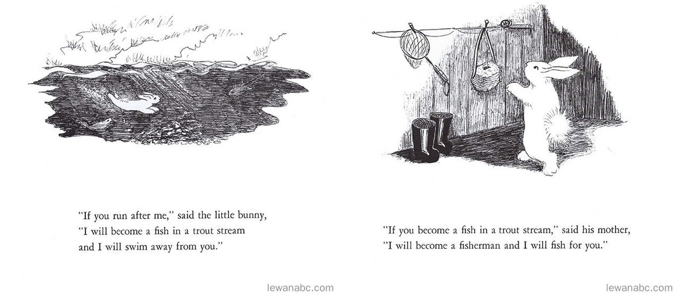 (48周)The Runaway Bunny绘本故事第4页