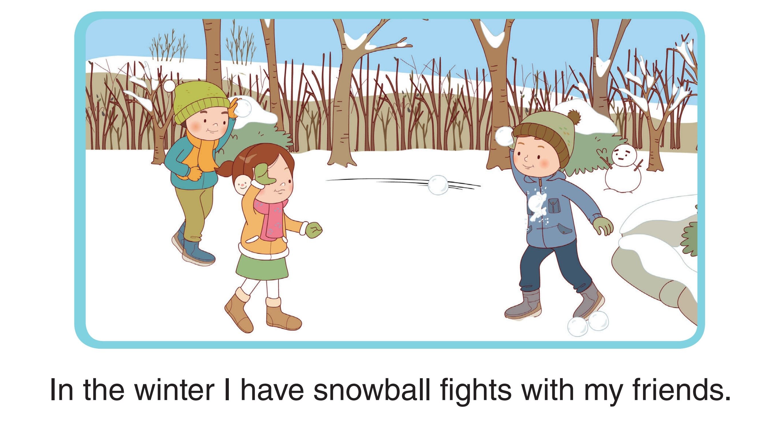 Summer and Winter Fun绘本故事第5页