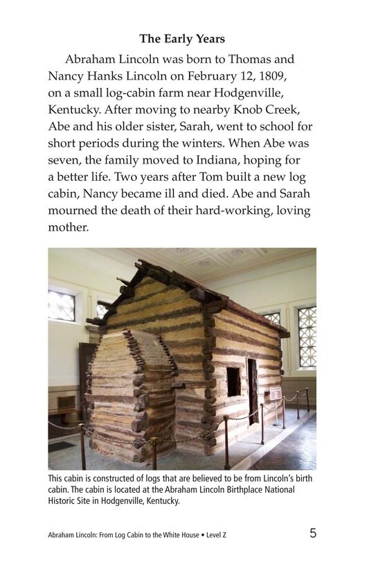 Abraham Lincoln From Log Cabin to the White House绘本故事第4页