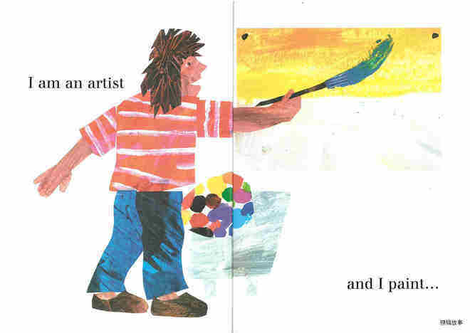 The Artist Who Painted a Blue Horse绘本故事第4页