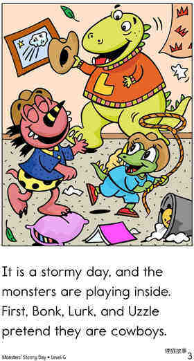 Monsters' Stormy Day绘本故事第3页