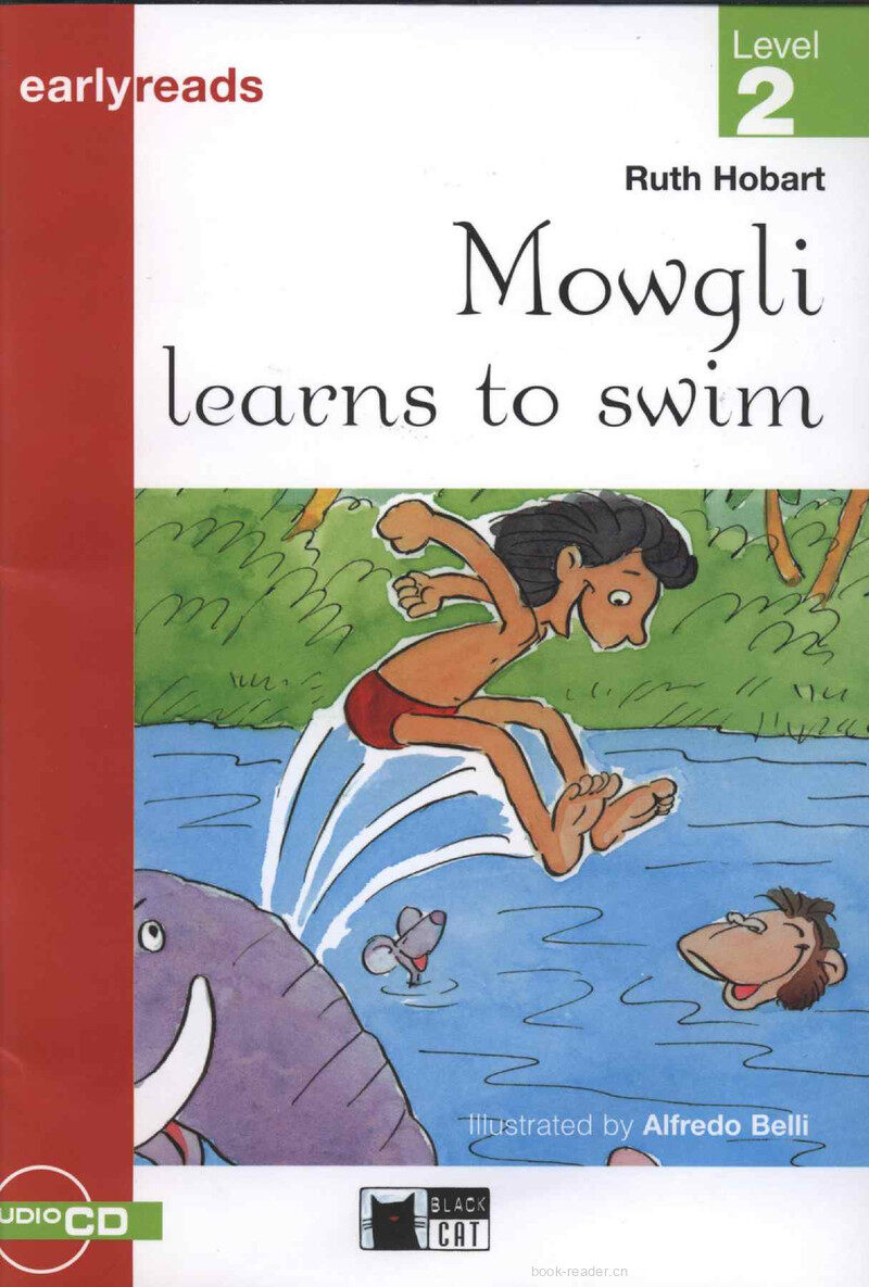 Mowgli learns to swim绘本故事第2页