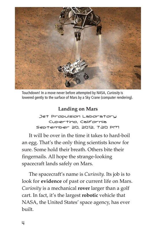 Curiosity on Mars绘本故事第3页