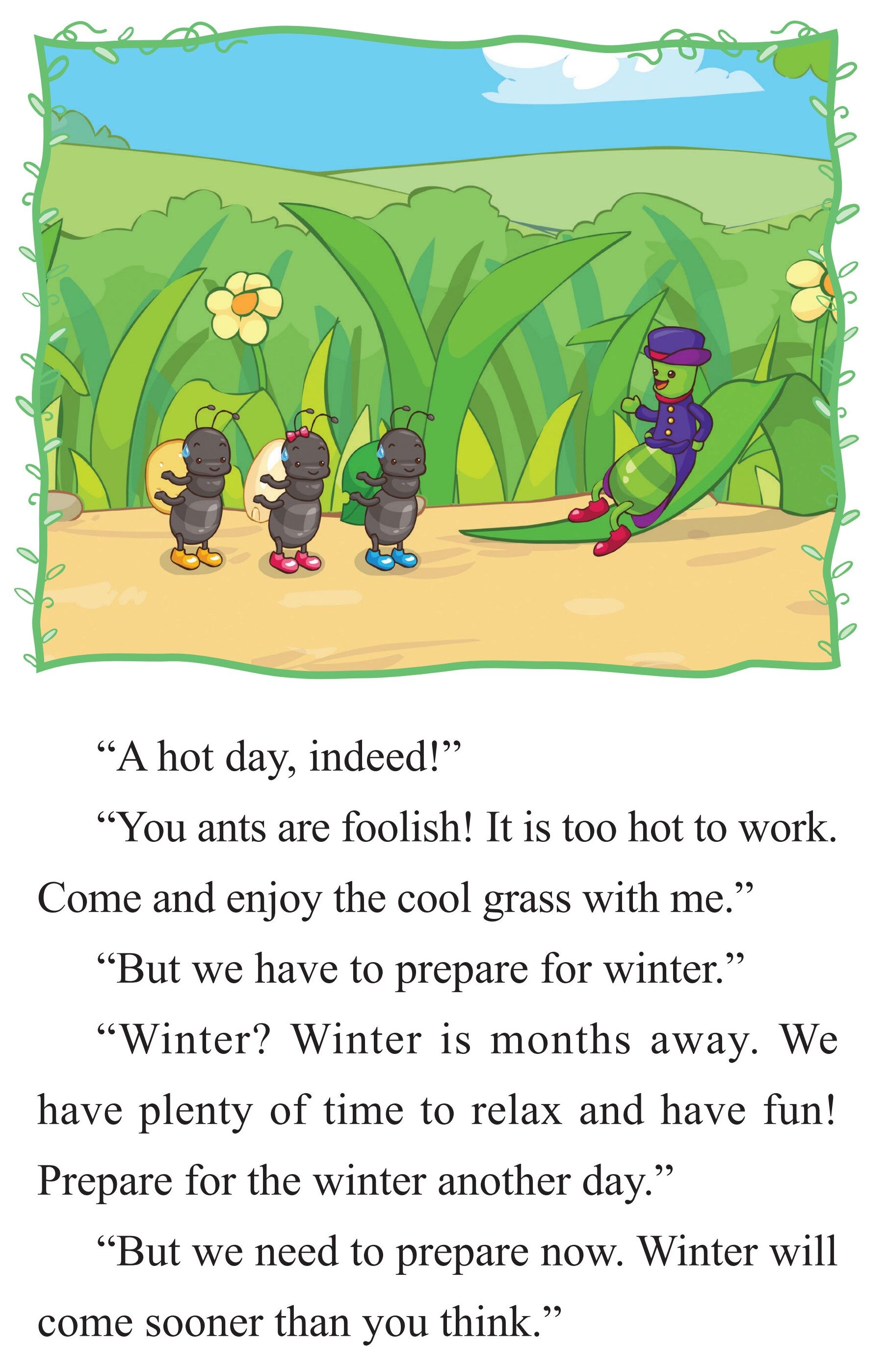 The Grasshopper and the Ant绘本故事第4页